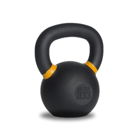 เคตเทิลเบล HOMEFITTOOLS น้ำหนัก 16 KG สีดำด้าน_0